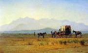 Albert Bierstadt Surveyor's Wagon in the Rockies oil painting picture wholesale